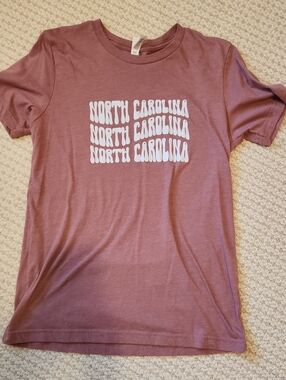 Bella Canvas Mauve North Carolina Graphic Tee